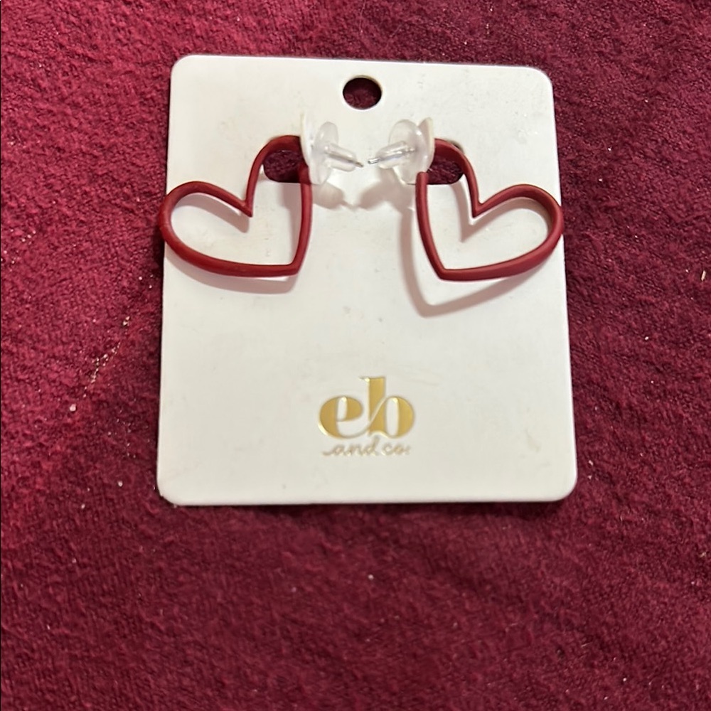 Red Heart Earrings by eb and co